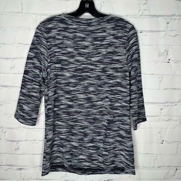 Christopher & Banks blue medium top - Picture 2 of 5